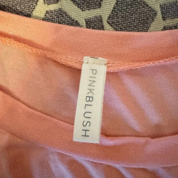 PinkBlush Pink Bell Sleeve Tie Front Top - Picture 6 of 7